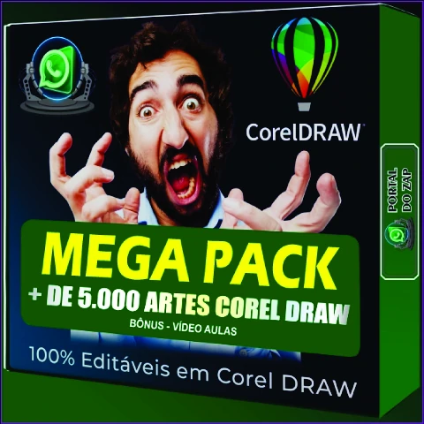 019 - +de 5.000 Artes Corel Draw – Editáveis